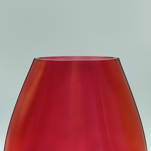 1970s Astonishing Luxury Red Vase in Murano Glass - Picture 10 of 10